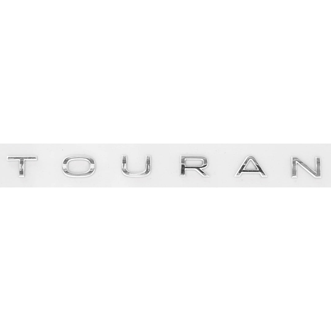 Volkswagen 5TA853687A2ZZ Schriftzug Touran Aufkleber Emblem Heckklappe Logo, Chrom glänzend
