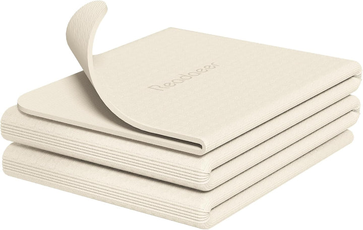Readaeer Faltbare Yogamatte für Reisen, faltbare Yogamatte, 6 mm dick, mit Tragetasche, rutschfeste