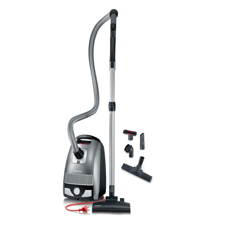 SEVERIN Bodenstaubsauger mit Beutel S'POWER, leistungsstarker Staubsauger mit praktischem Zubehör, l