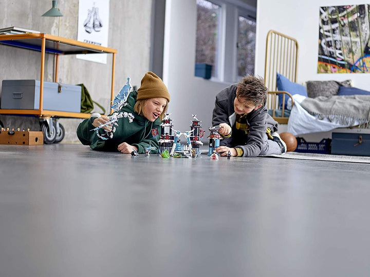 Lego 70678 NINJAGO Festung im ewigen EIS, Set mit Eisdrachen-Spielzeug, Meister des Spinjitzu Spiels