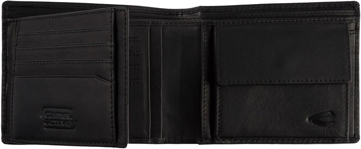camel active bags Nepal Herren Geldbörse RFID Querformat Leder Mittelgross Schwarz 12 x 2 x 9,5 Schw