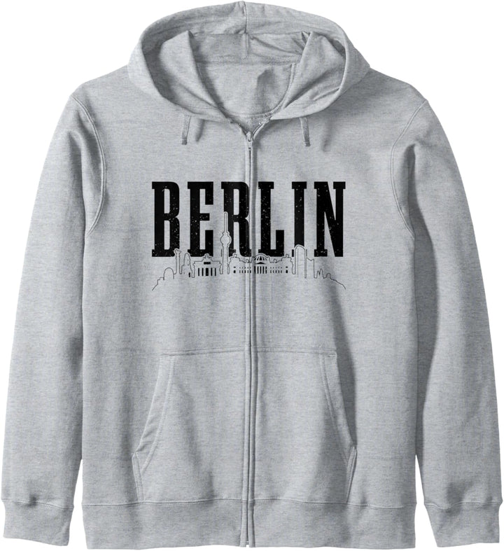 Berlin Skyline Deutschland Deutschland Souvenir Vintage Kapuzenjacke