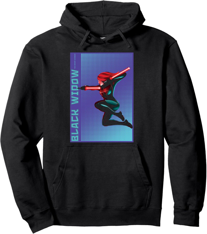 Marvel Black Widow Halftone Pop Art Poster Pullover Hoodie