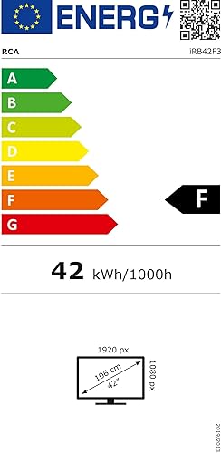 RCA iRB42F3 Fernseher 42 Zoll (TV 107 cm), Dolby Audio, LED, Triple Tuner DVB-C / T2 / S2, CI+, HDMI