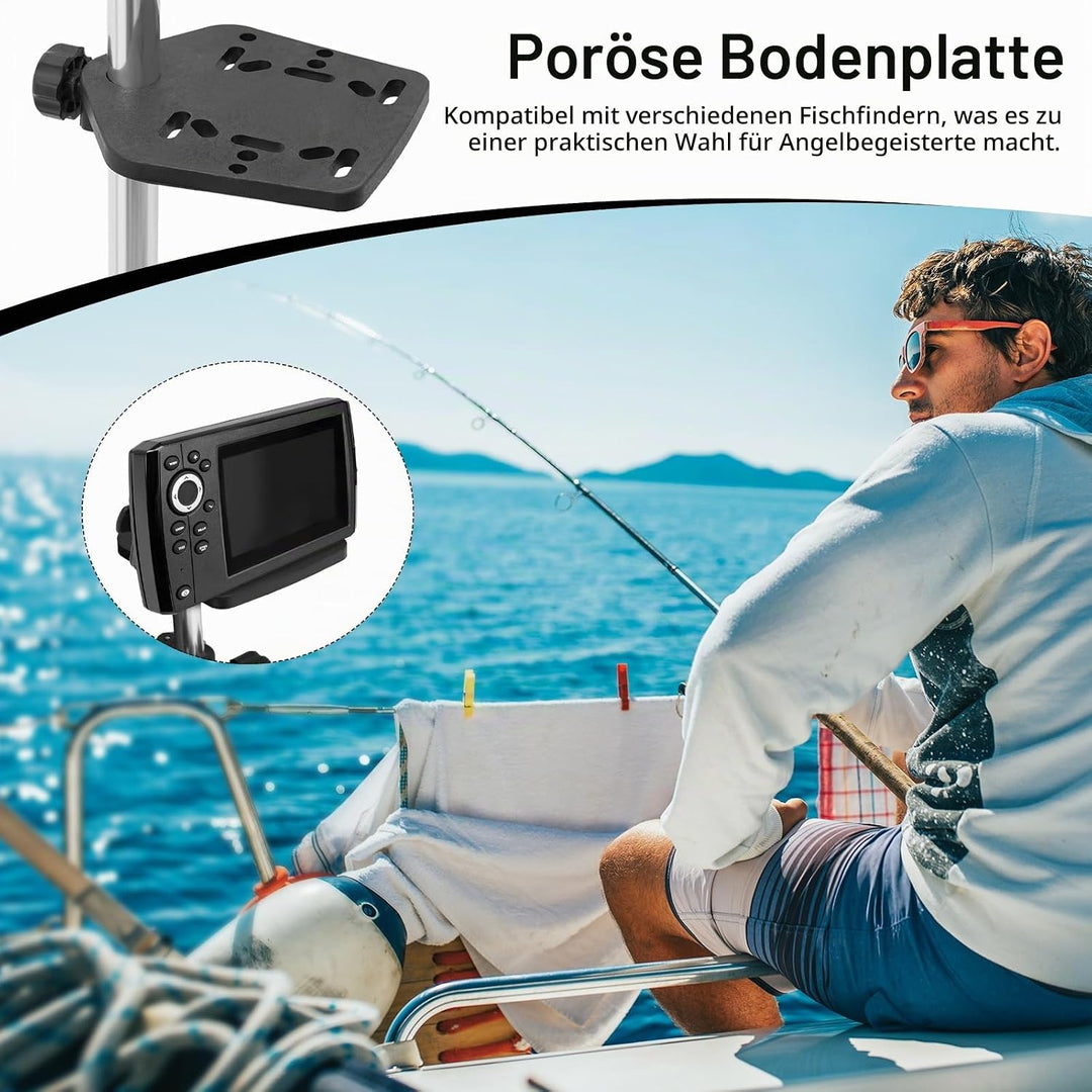 Fischfinderhalterung, Fischfinder Angeln Halterung 360 Grad Schwenkbarer Aluminiumlegierung Fischfin