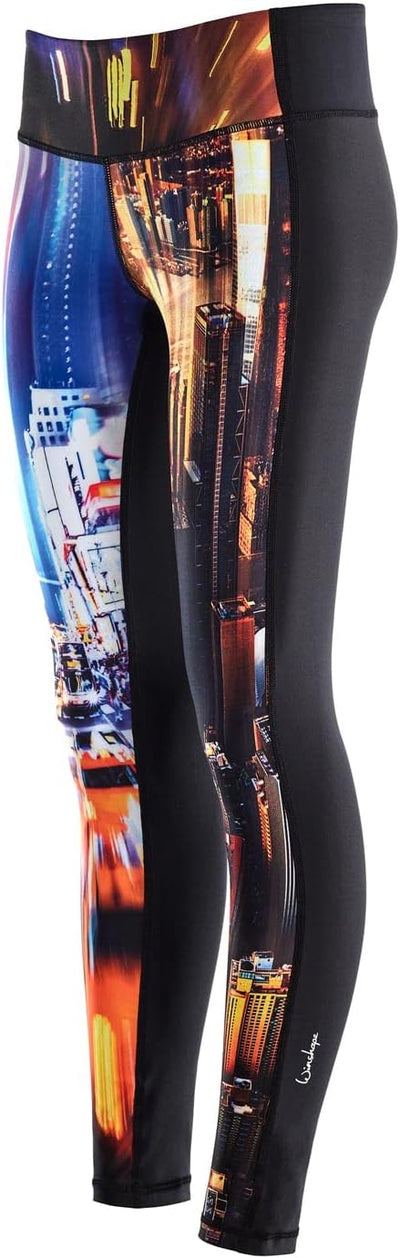 WINSHAPE Damen Leggings Functional Power Shape Tights Ael110, New York, Slim Style S New-york, S New