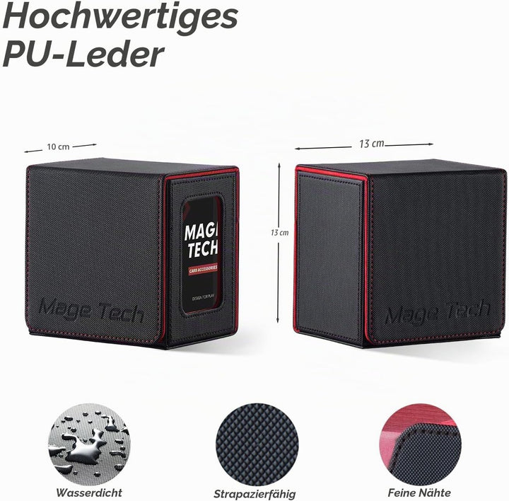 Commander Deckbox für MTG - Patentiertes Design, Commander Display, passt für 100 doppelt eingehüllt