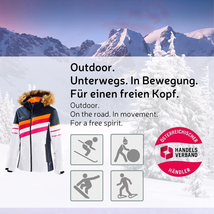 Black Crevice Damen-Skijacke I Damen-Winterjacke in verschiedenen Farben &amp; Grössen I Wind- &amp; wasserd