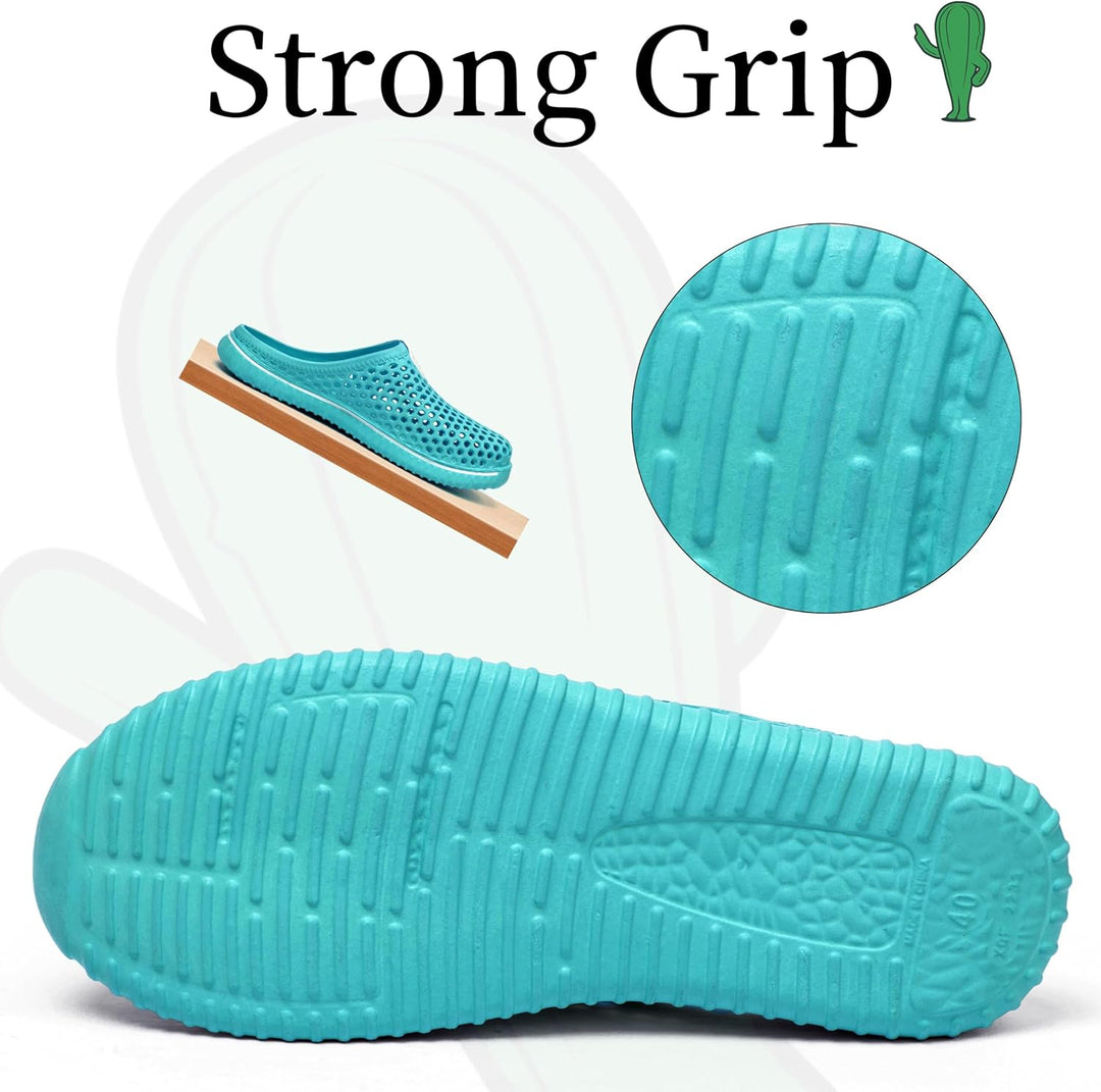 SAGUARO Clogs Pantoletten für Damen Sommer Hausschuhe Herren Aero I 40 EU Blau, 40 EU Blau