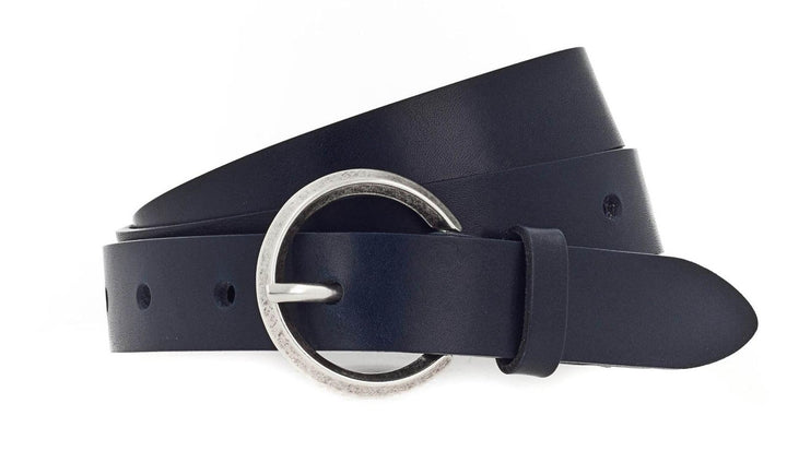 Vanzetti 25mm Leather Belt W70 Marine