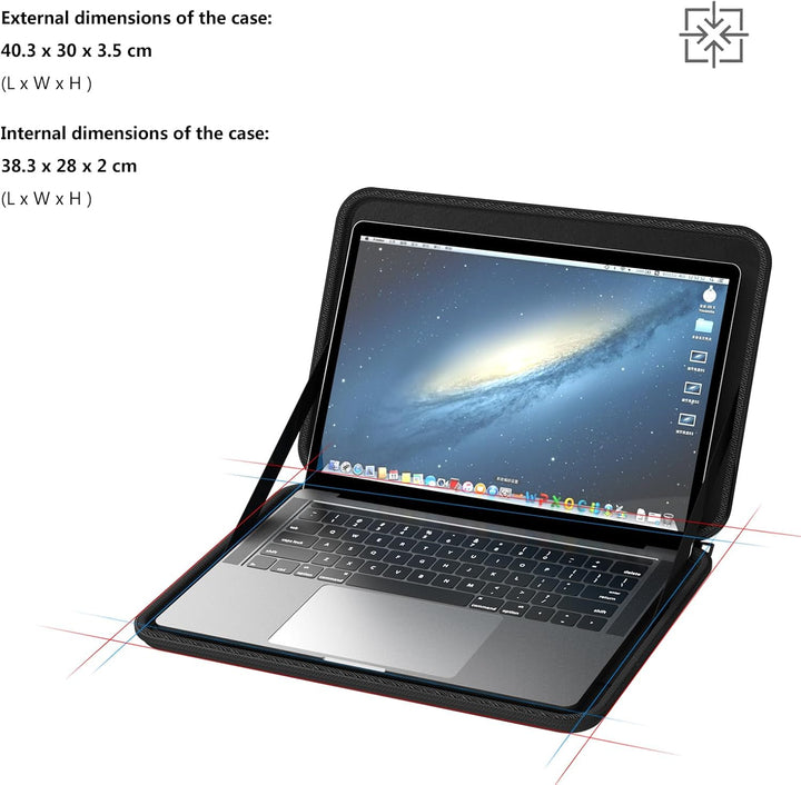 Smatree Laptophülle für 16 Zoll ASUS ROG Strix Scar 16, ROG Strix G16, ROG Zephyrus Duo 16, Harte Sc