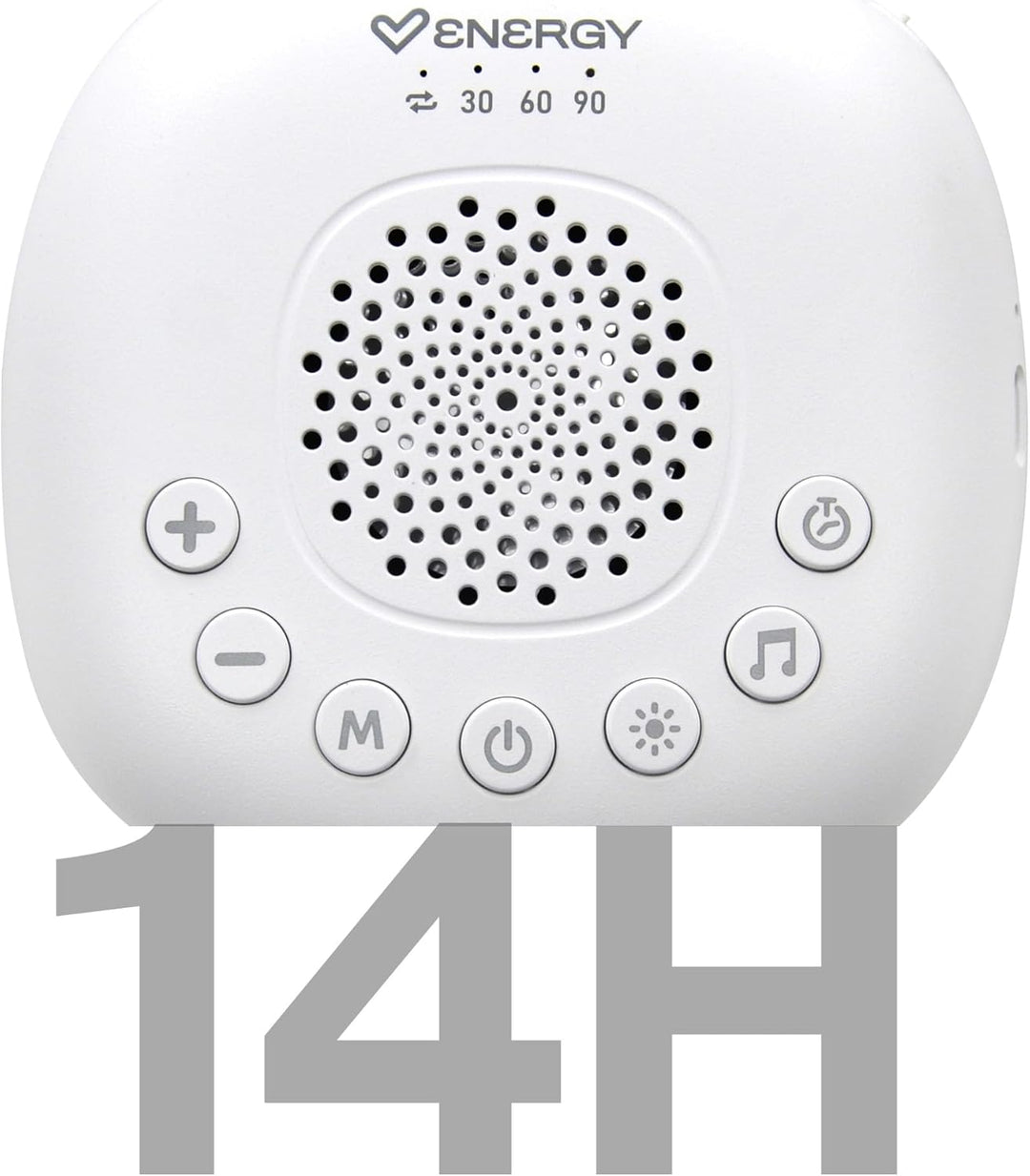 Energy Sistem Whisper Moon – Lautsprecher mit weissem Rauschen mit 4 Lichtmodi, bis zu 20 Sounds und
