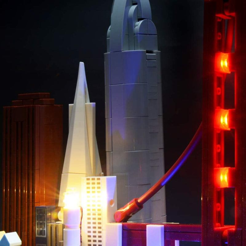 BRIKSMAX Led Beleuchtungsset für Architecture San Francisco, Kompatibel Mit Lego 21043 Bausteinen Mo