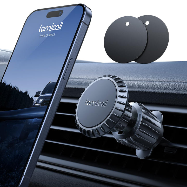 Lamicall Handyhalterung Auto Magnet, Handyhalter fürs Auto - 2026 Universal Lüftung KFZ Handy Autoha