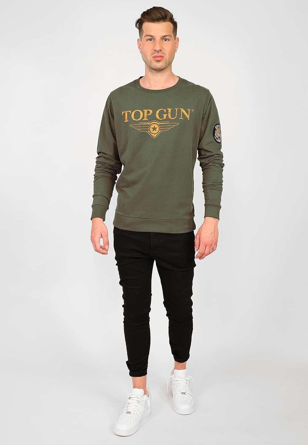 Top Gun Herren Sweater Tg20213005 Olive,L