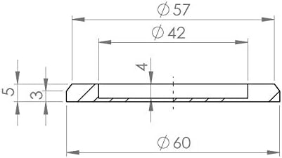 Edelstahl-Türgriff für Glas-Schiebetüren (inkl. doppelseitigem 3M-Klebeband), Set mit 2 Stück, Dicke