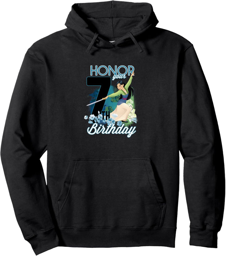 Disney Mulan Portrait Honor Your 7th Birthday Pullover Hoodie