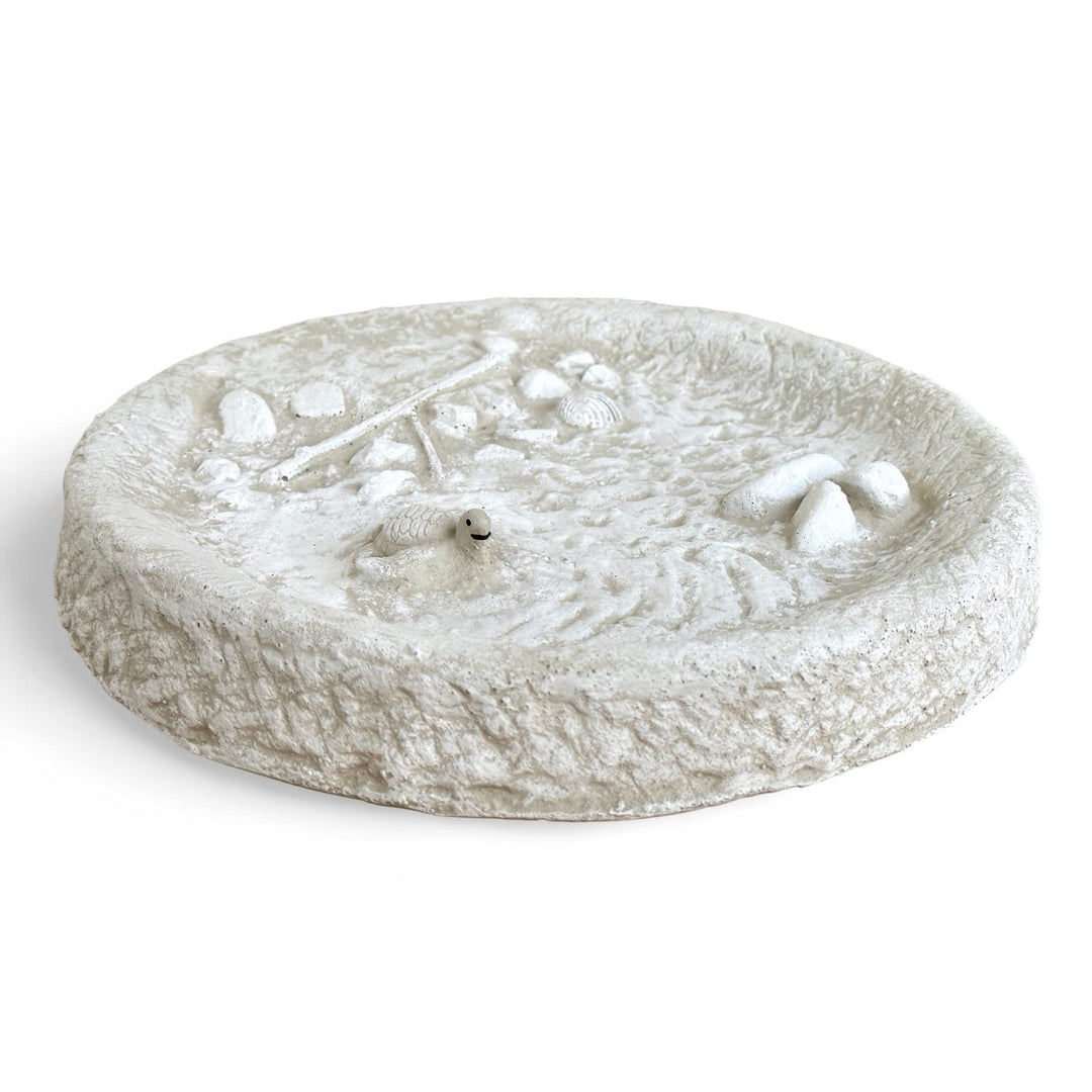 Radami Vogeltränke Vogelbad Wasserstelle Vogelbecken Schildkröte GRAU ca.4,6kg