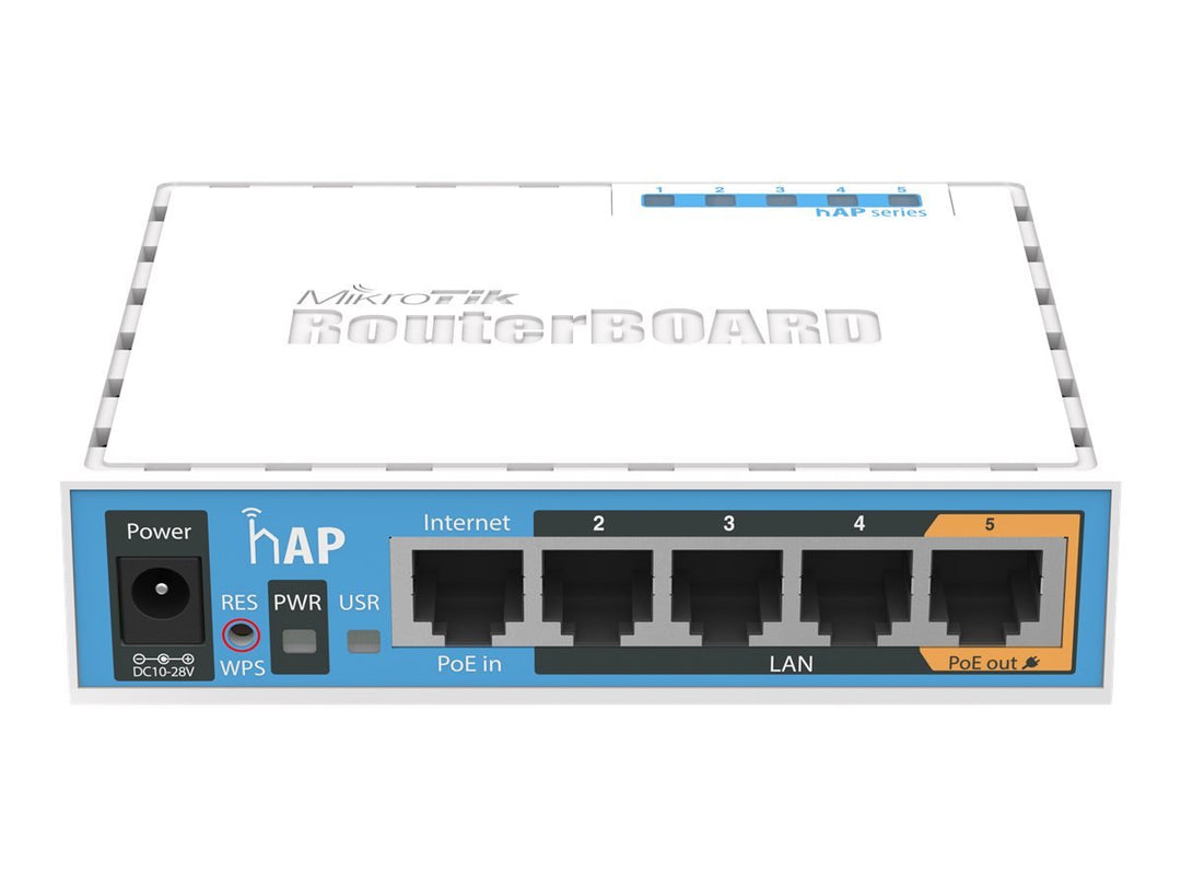 MikroTik RB951Ui-2nD - hAP mit 650 MHz CPU, 64 MB RAM, 5x LAN