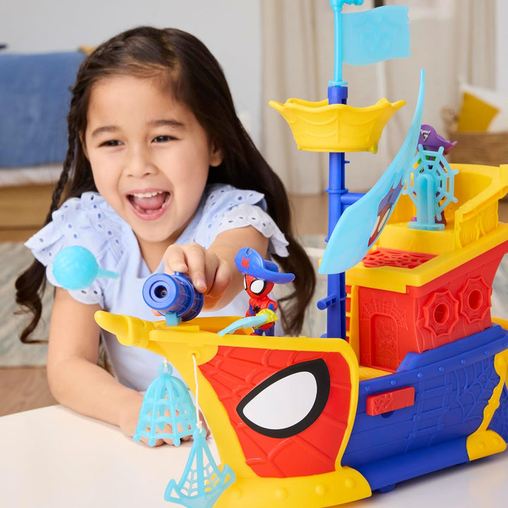 Spidey and his Amazing Friends SAF WEBS AHOY Bubble Ship Piratenschiff, Piratenschiff