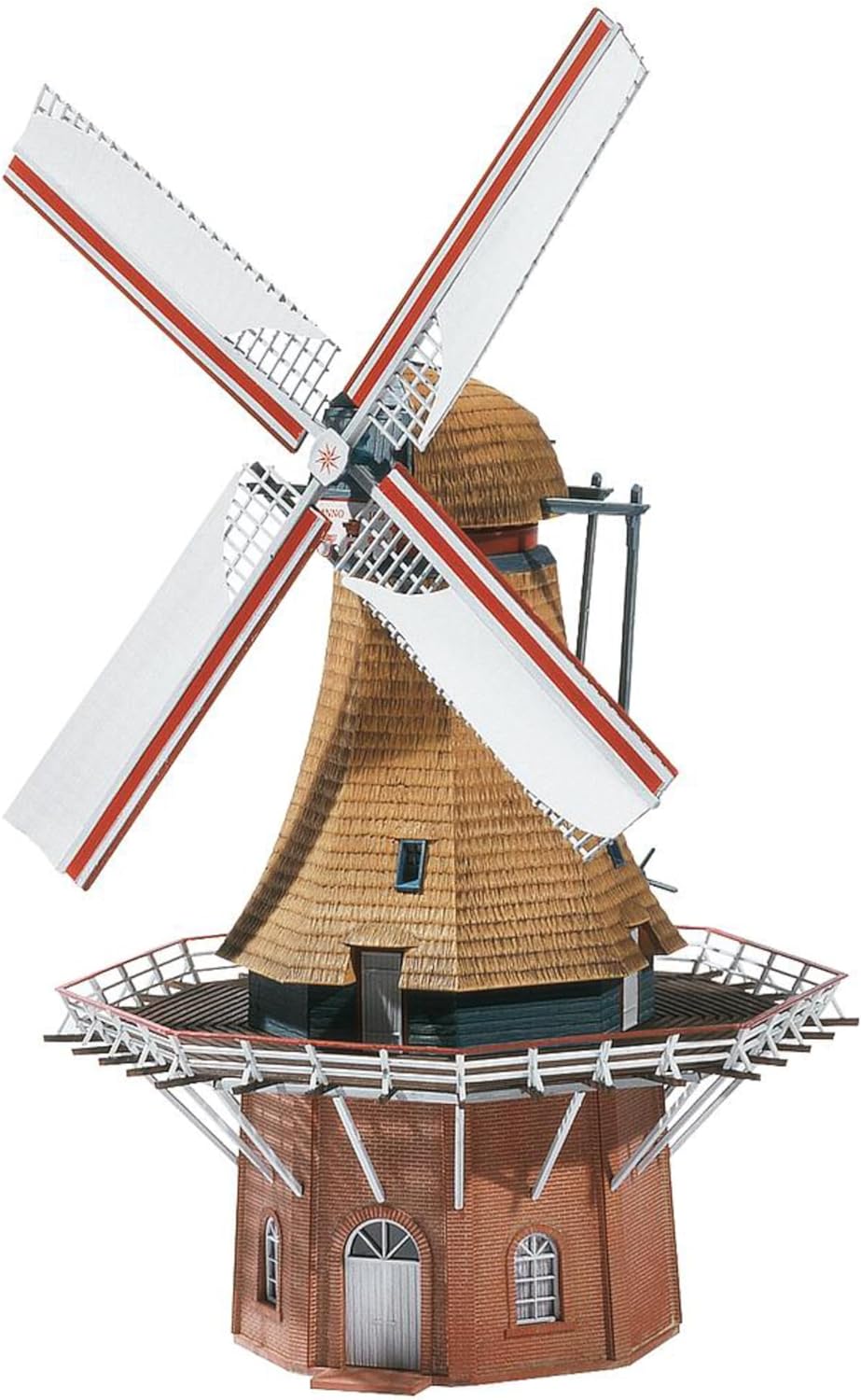 FALLER Windmühle Modellbausatz mit 169 Einzelteilen 180 x 180 x 320 mm I Modelleisenbahn Zubehör H0
