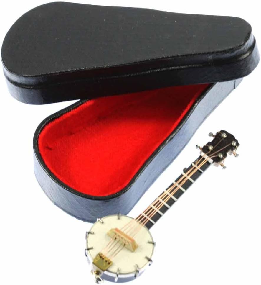 Miniblings Banjo Brosche Banjobrosche Pin Anstecker Holz mit Box - Handmade Modeschmuck I Anstecknad
