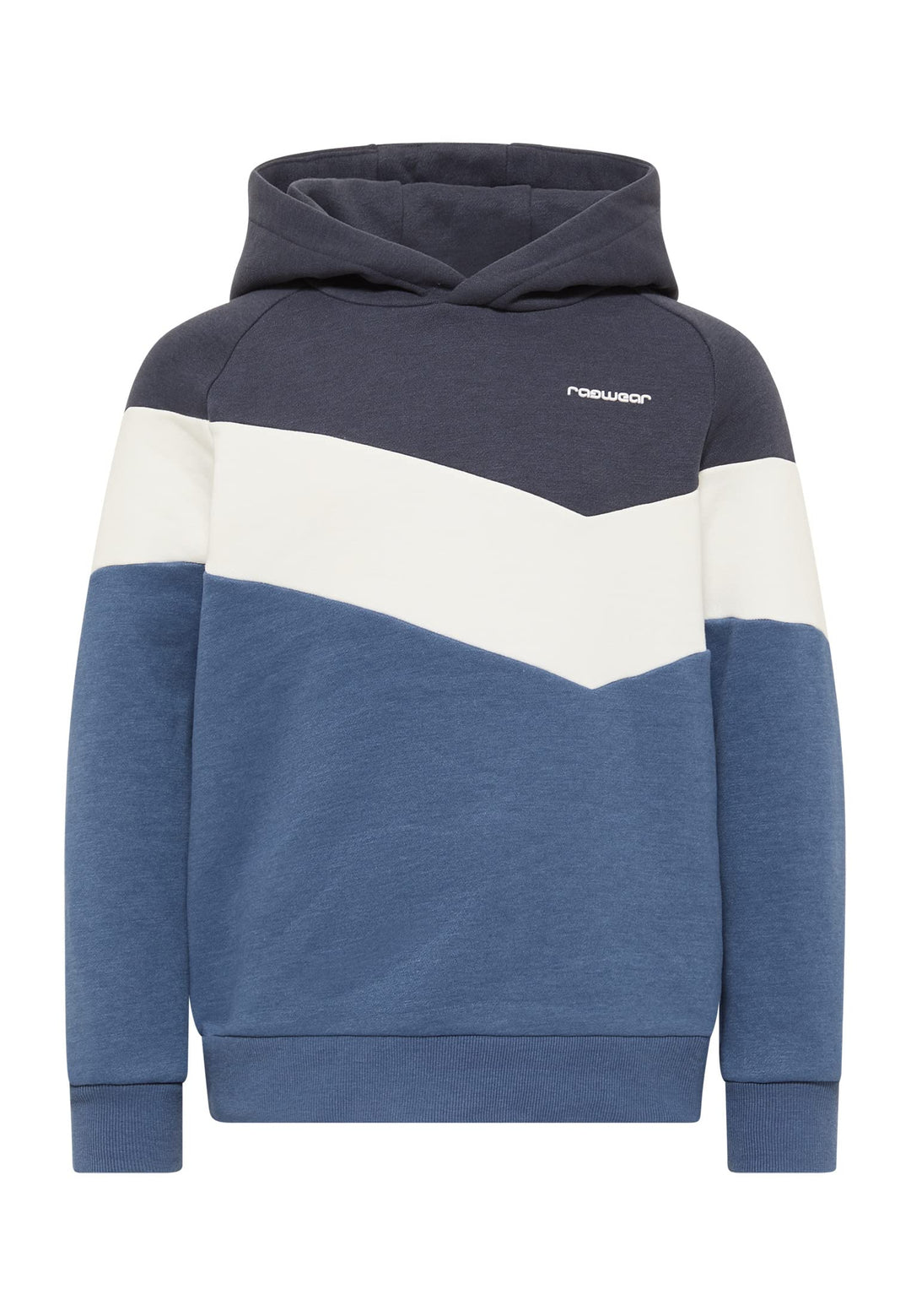 Ragwear Jungen Kinder Seatshirt VENDELIN Sweater mit Kapuze, Kapuzenpullover in Color-Blocking Desig