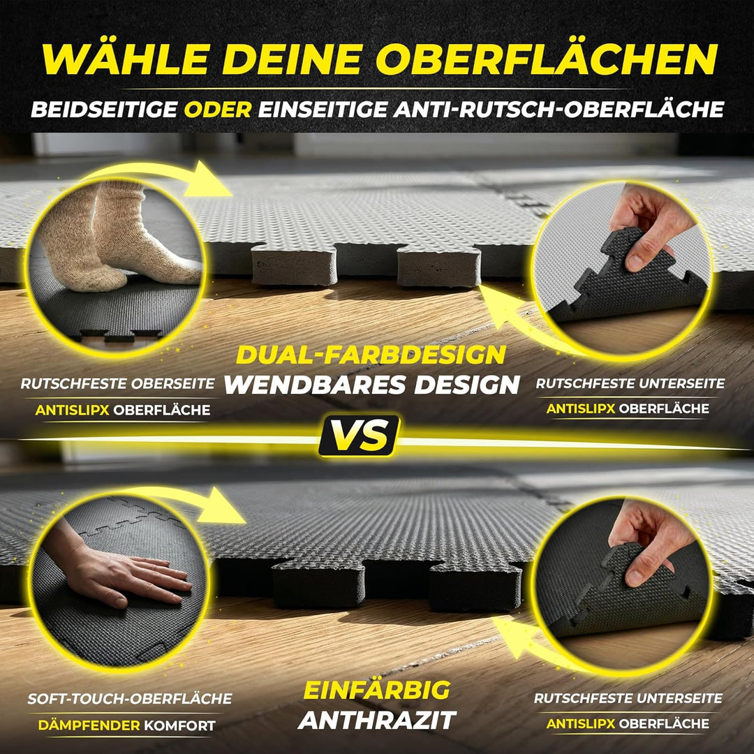 Schutzmatten Bodenschutzmatte Set Sportmatte Gymnastikmatte Puzzlematte: Puzzle Sportgeräte Matte Fi