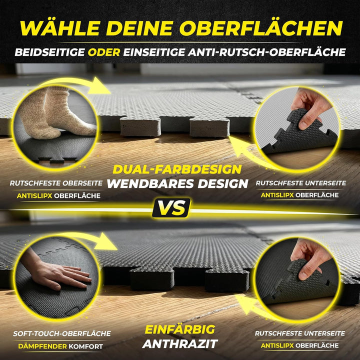 Schutzmatten Bodenschutzmatte Set Sportmatte Gymnastikmatte Puzzlematte: Puzzle Sportgeräte Matte Fi