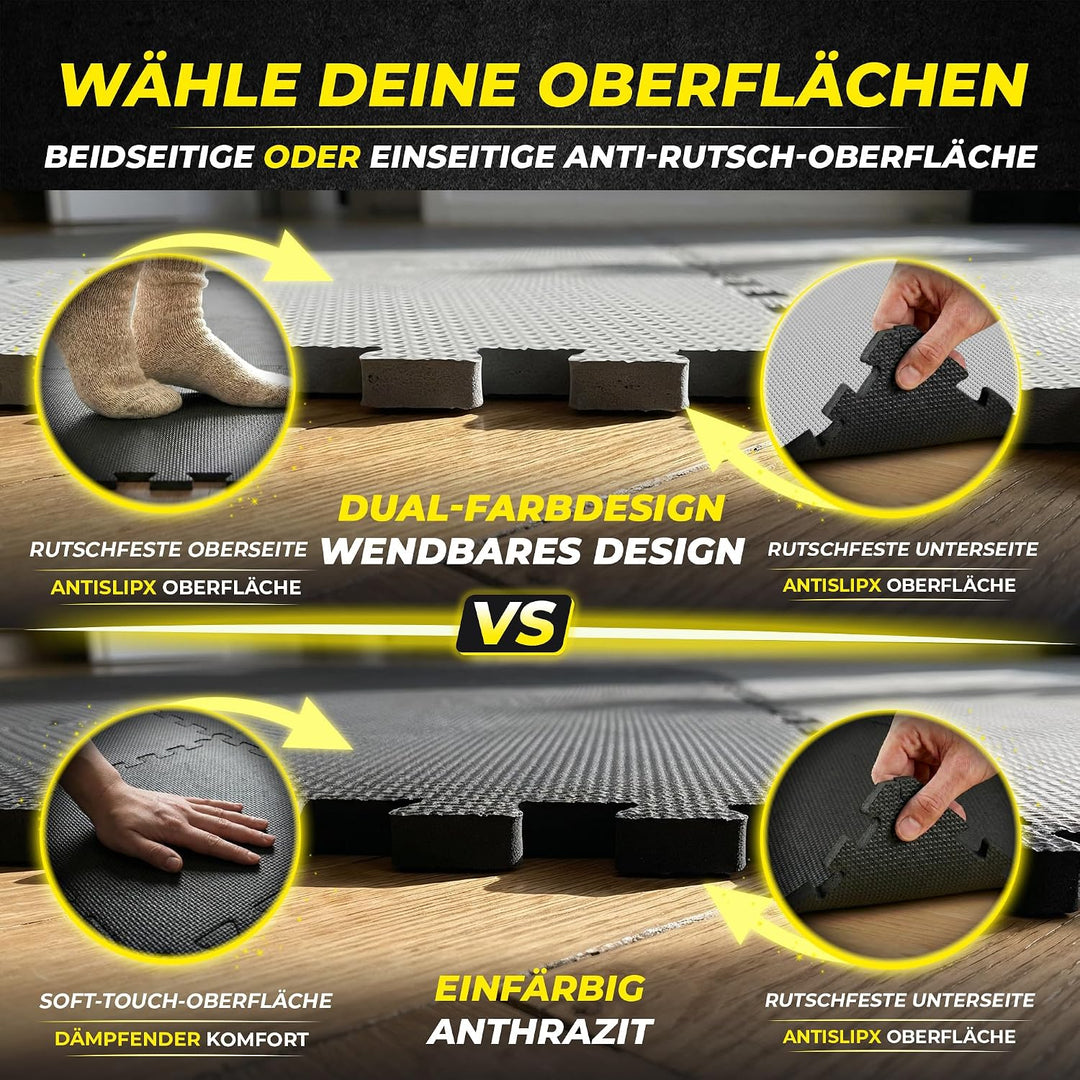 Schutzmatten Bodenschutzmatte Set Sportmatte Gymnastikmatte Puzzlematte: Puzzle Sportgeräte Matte Fi