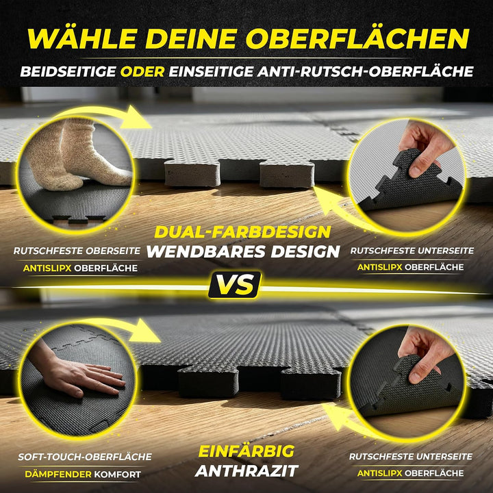 Schutzmatten Bodenschutzmatte Set Sportmatte Gymnastikmatte Puzzlematte: Puzzle Sportgeräte Matte Fi