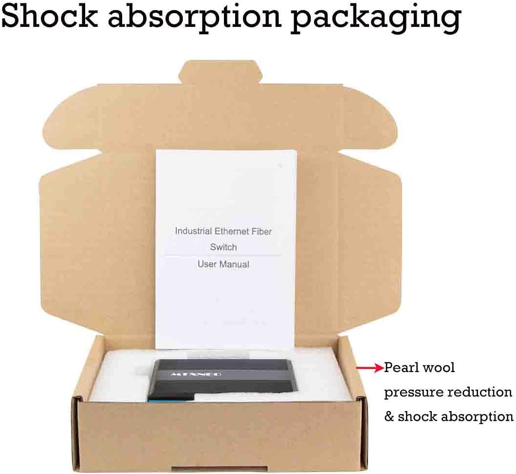 Mini Industrial Fiber Switch Gigabit Outdoor Netzwerk Switch Din Rail Montage 1 SC Fiber Port und 2