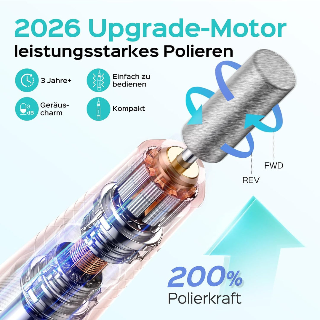 COSLUS Elektrische Nagelfräser für Gelnägel: 20000 u/Min Draht Einstellbare Geschwindigkeit and Dreh