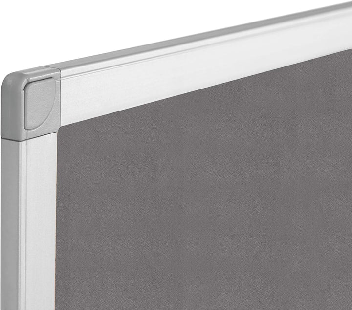 BoardsPlus - Pinnwand - 105 x 75 cm - Grauem Filztafel mit Aluminiumrahmen 105 x 75 cm Single, 105 x
