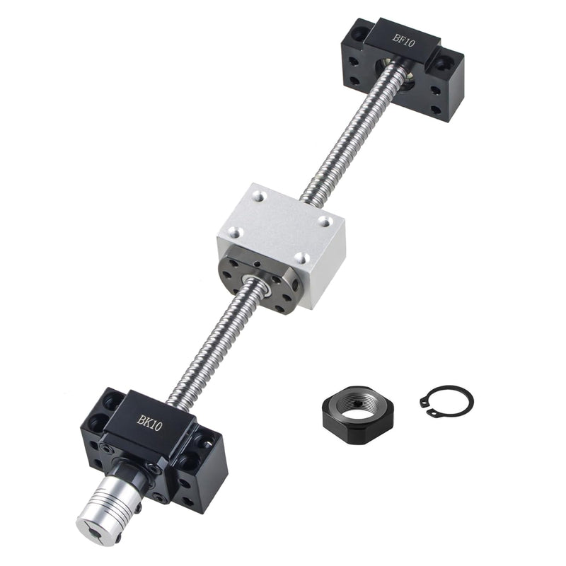 CNCYEAH SFU1204 Kugelumlaufspindel 550mm Gewindespindel Edelstahl Linearführung mit Bearbeitetem End