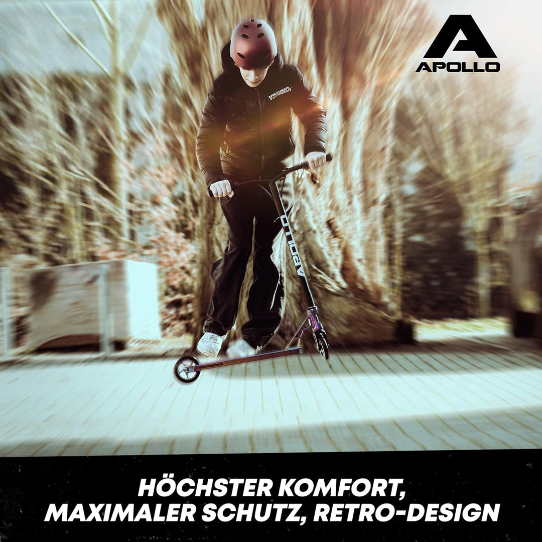 Apollo Skaterhelm Herren, Damen und Kinder | Kinderfahrradhelm | Verstellbar | Skateboard, Scooter,