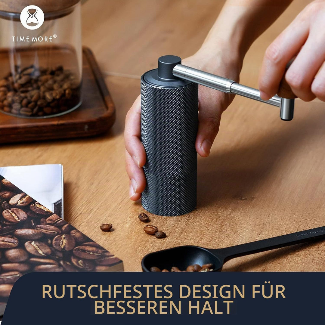 TIMEMORE NANO Manuelle Kaffeemühle, CNC-Schneiden, Edelstahl-Frässte, verstellbare Einstellung, Dual