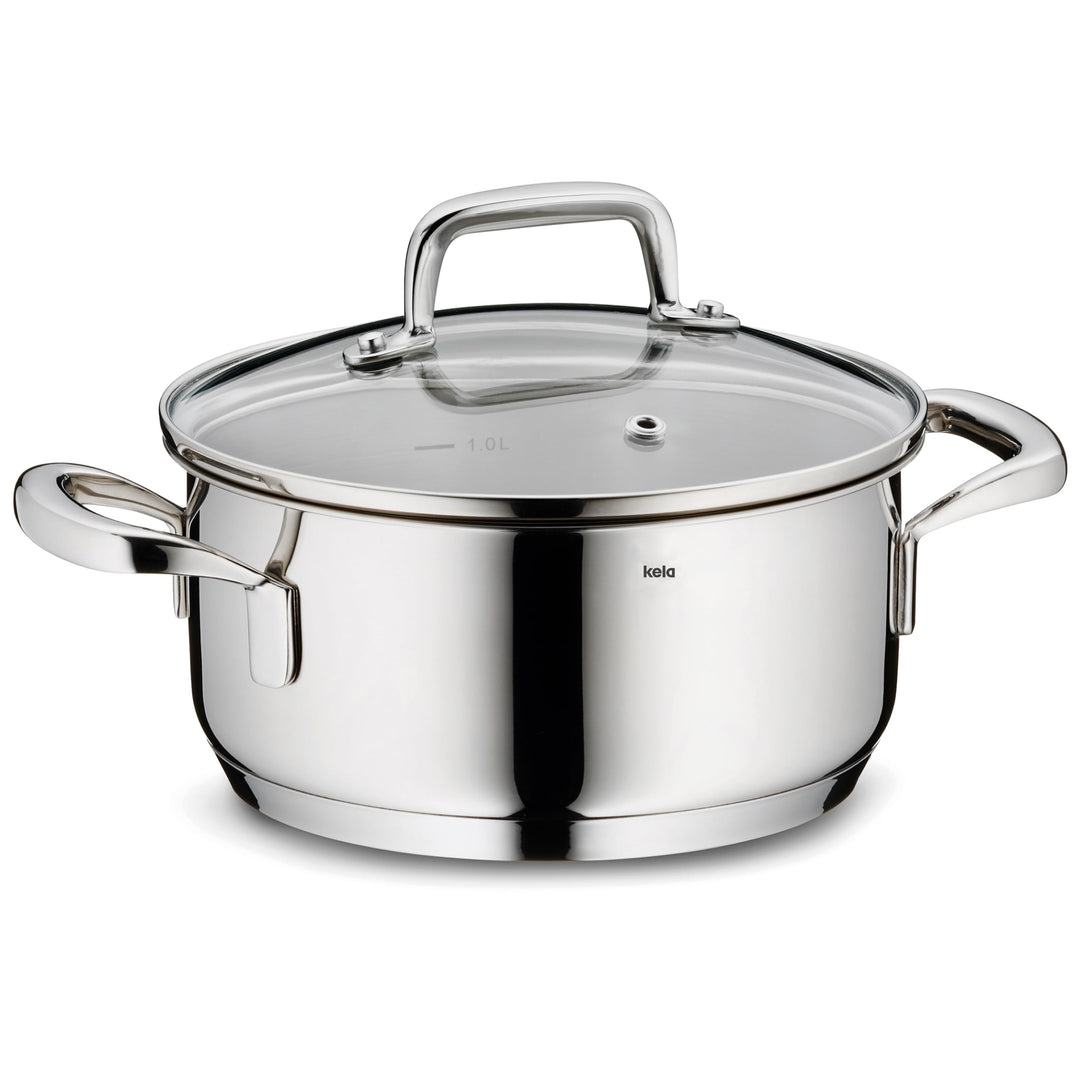 Kela 10172 Flavoria Bratentopf, 18/8 Stainless Steel, 2.4 liters 2,4 l, 2,4 l