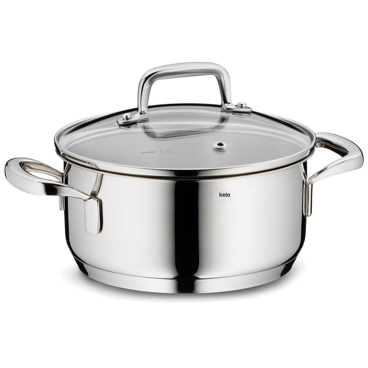 Kela 10172 Flavoria Bratentopf, 18/8 Stainless Steel, 2.4 liters 2,4 l, 2,4 l
