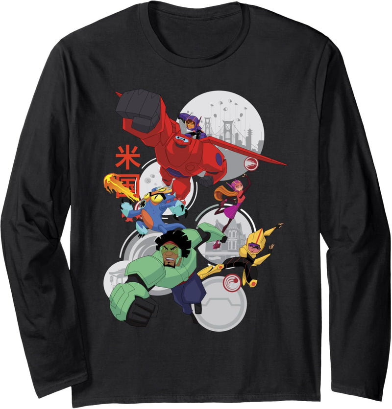 Disney Big Hero 6 TV Series Robo Team Langarmshirt