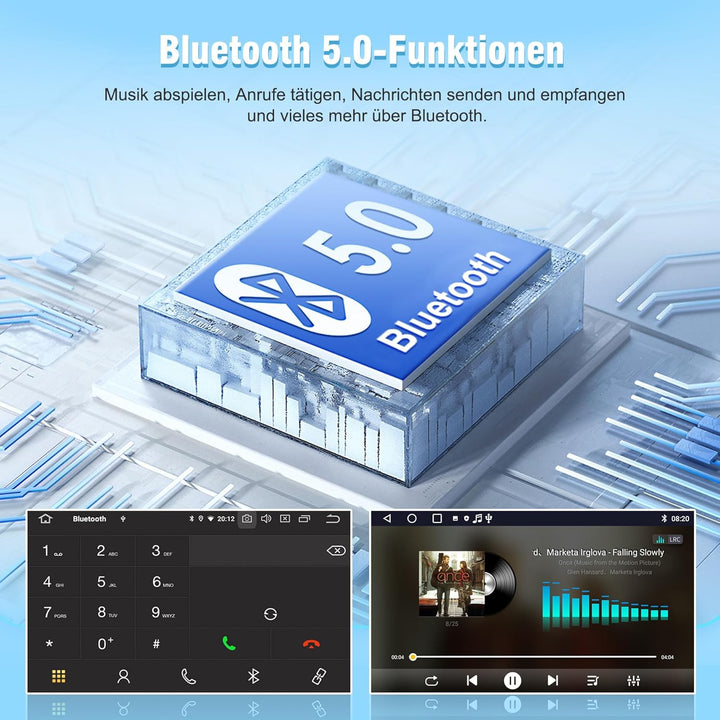Android 13 Autoradio für FIAT 500 (2007–2015) | 7-Zoll-IPS-Touchscreen mit wasserdichter HD-Rückfahr