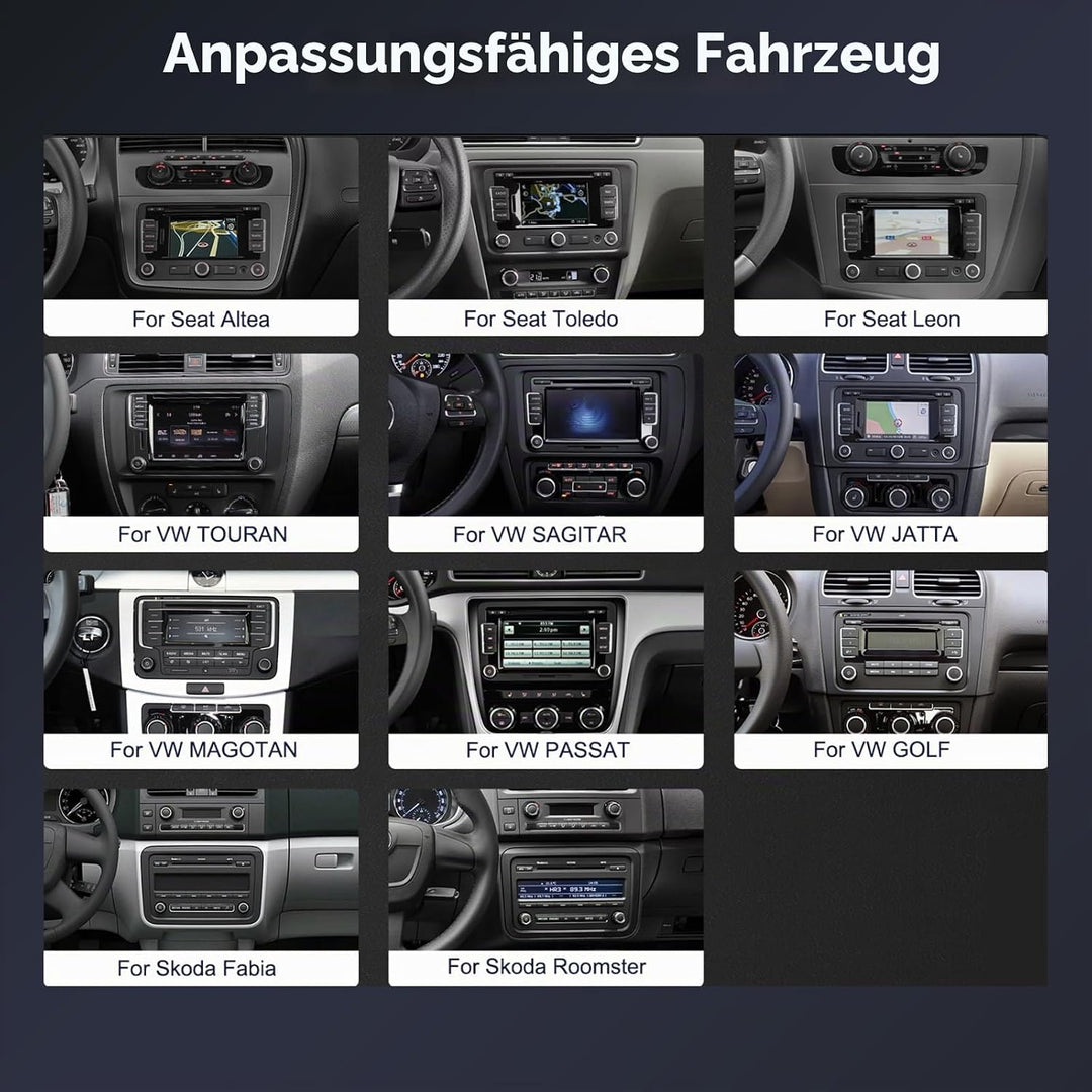Hodozzy 6G+128G 8-Core Autoradio für VW Passat B6 Golf 5/6 Touran T5 Tiguan Polo Jetta Seat Skoda mi