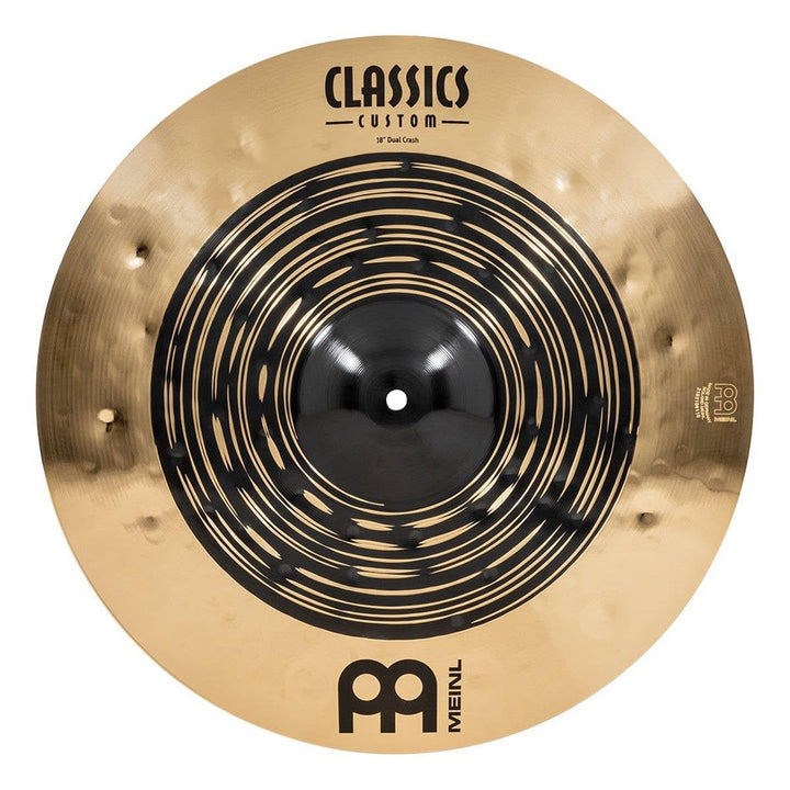 Meinl Classics Custom Dual 18 Zoll Crash (Video) Schlagzeug Becken (45,72cm) B12 Bronze, Dunkles und