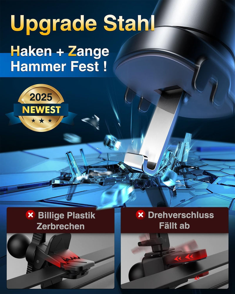 VANMASS Handyhalterung Auto Upgrade Patent Handyhalter Auto Lüftung Silikonschutz 100% Stabil Handy