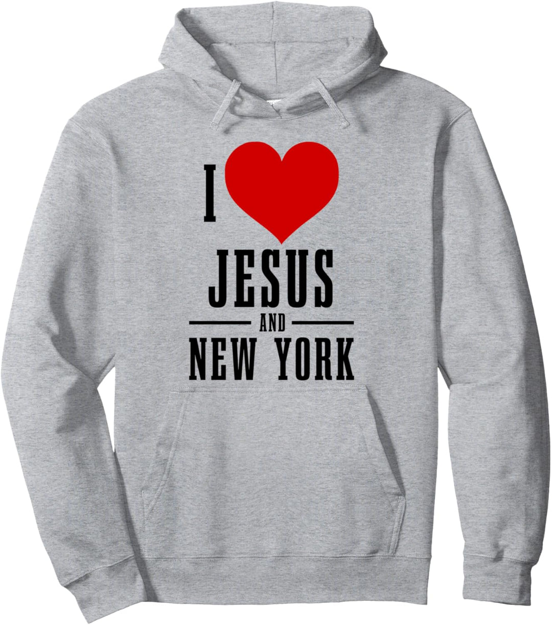 New York Ich liebe Jesus und New York City NY NYC Christian Pullover Hoodie