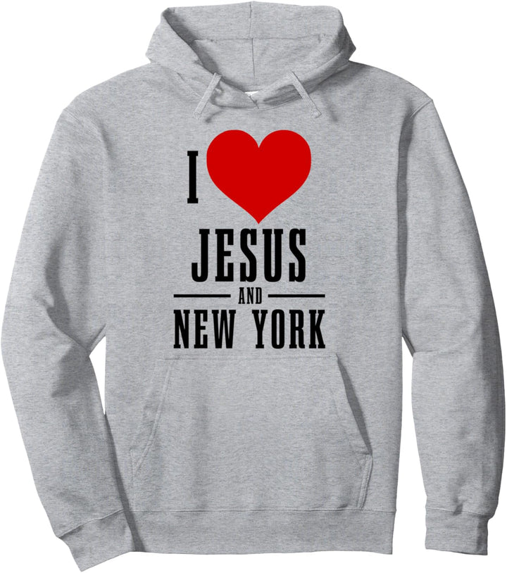 New York Ich liebe Jesus und New York City NY NYC Christian Pullover Hoodie
