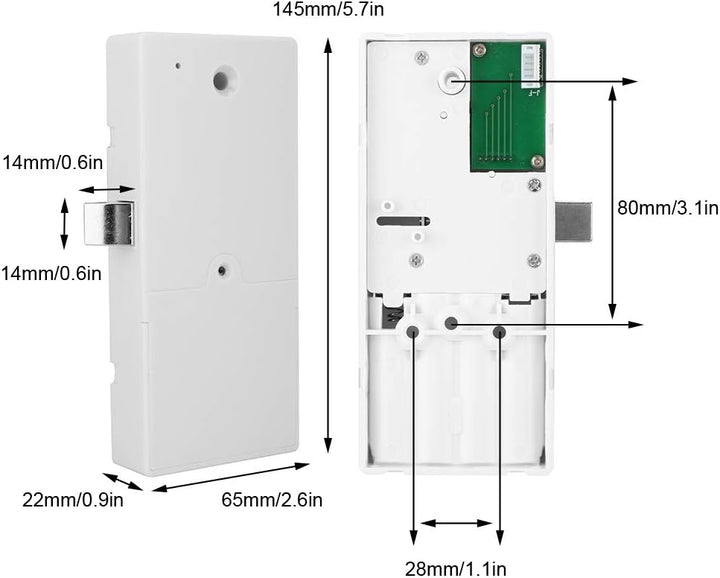 Parluna 6 Stile Sicherheit RFID Proximity Entry Cabinet Türschloss Zugangskontrollsystem