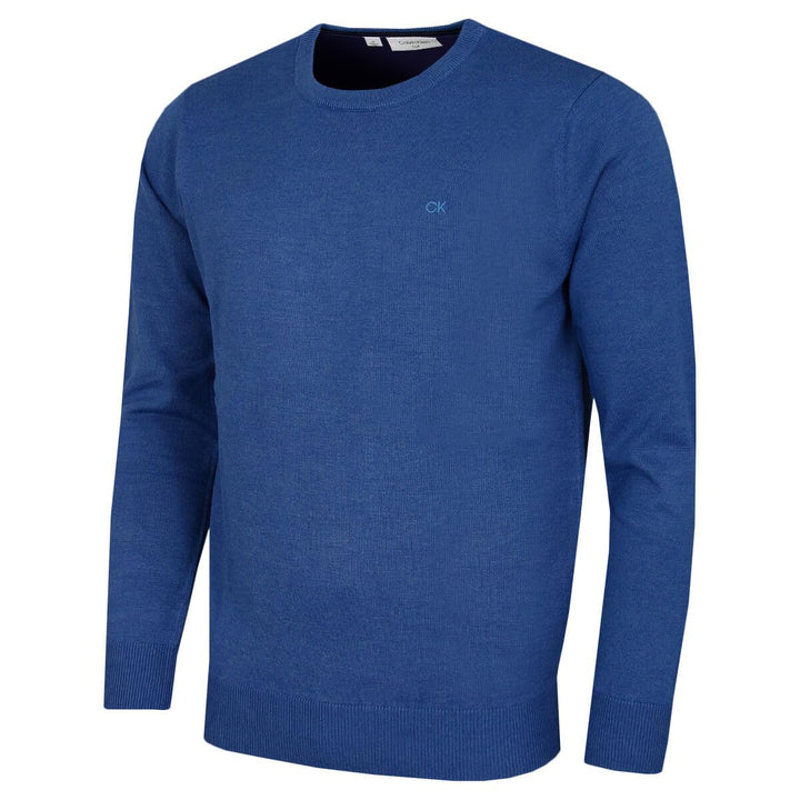 Calvin Klein Herren mit Rundhalsausschnitt aus weicher Baumwolle Sweater L Atlantikblau, L Atlantikb