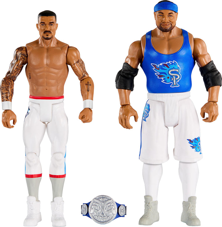 Mattel WWE Actionfigur Battle Pack 2 Pack mit Mattel WWE Championship Title Championship Showdown Th