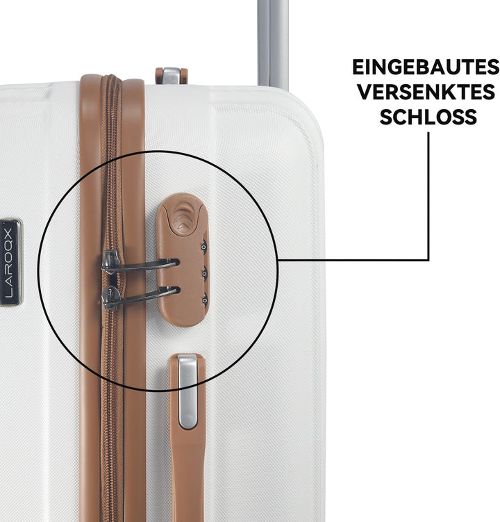Hartschalenkoffer Set 3 Teilig, Kratzresistente Premium ABS-Hartschale, 55 64 74 cm, 360-Grad-Doppel